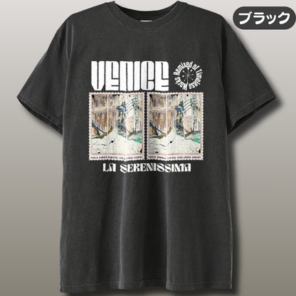 Tシャツ | ガーメントダイ ヘビーウエイトTシャツ | 男女兼用 | ユニセックス | La Serenissima 1797