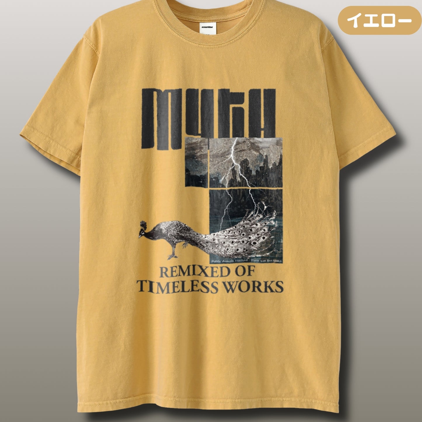 Tシャツ | ガーメントダイ ヘビーウエイトTシャツ | 男女兼用 | ユニセックス | myth02