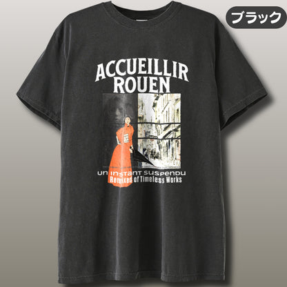 Tシャツ | ガーメントダイ ヘビーウエイトTシャツ | 男女兼用 | ユニセックス | Accueillir Rouen