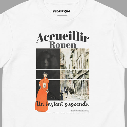 Tシャツ-DRY VINTAGE:Retro Souvenir  | スタンダードミドルウェイトTシャツ | 男女兼用 | ユニセックス | Accueillir Rouen