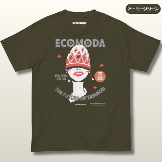 Tシャツ-DRY VINTAGE:Retro Souvenir  | スタンダードミドルウェイトTシャツ | 男女兼用 | ユニセックス | ECOMODA