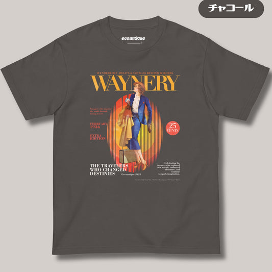 Tシャツ-DRY VINTAGE:Retro Souvenir  | スタンダードミドルウェイトTシャツ | 男女兼用 | ユニセックス | WAYNERY