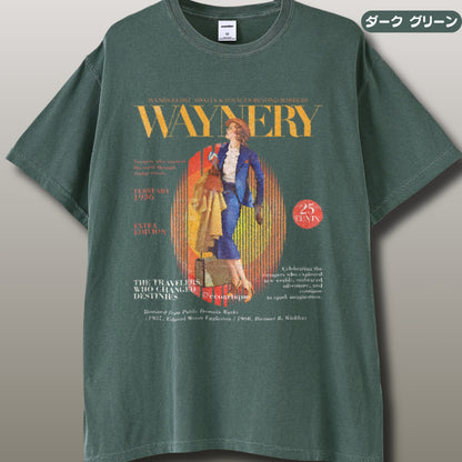 Tシャツ-DRY VINTAGE| ガーメントダイ ヘビーウエイトTシャツ| 男女兼用 | ユニセックス |  WAYNERY-02