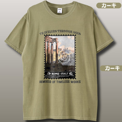 Tシャツ | ガーメントダイ ヘビーウエイトTシャツ | 男女兼用 | ユニセックス | TRAVELERS THROUGH AGES