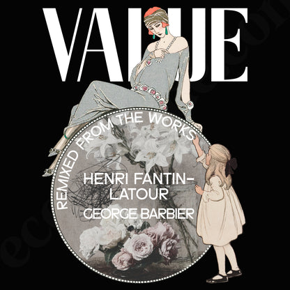 Tシャツ-FINE ART | スタンダードミドルウェイトTシャツ | 男女兼用 | ユニセックス | VALUE-black