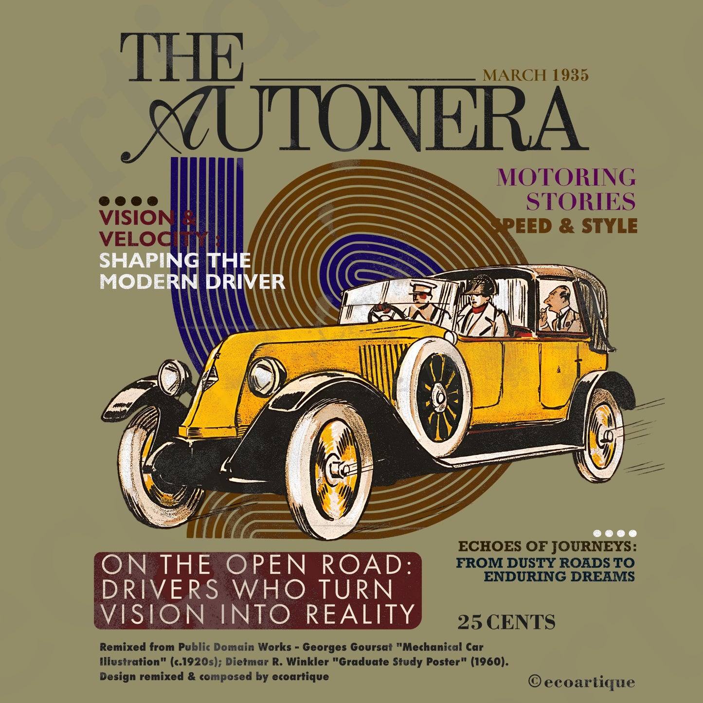 Tシャツ-DRY VINTAGE| ガーメントダイ ヘビーウエイトTシャツ| 男女兼用 | ユニセックス | AUTONERA−02