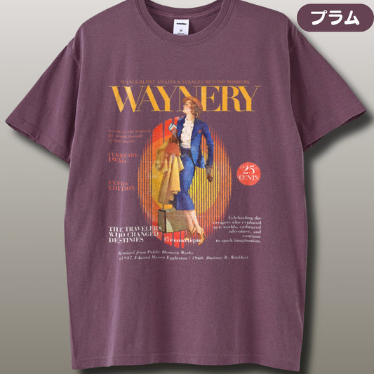 Tシャツ-DRY VINTAGE| ガーメントダイ ヘビーウエイトTシャツ| 男女兼用 | ユニセックス |  WAYNERY-02