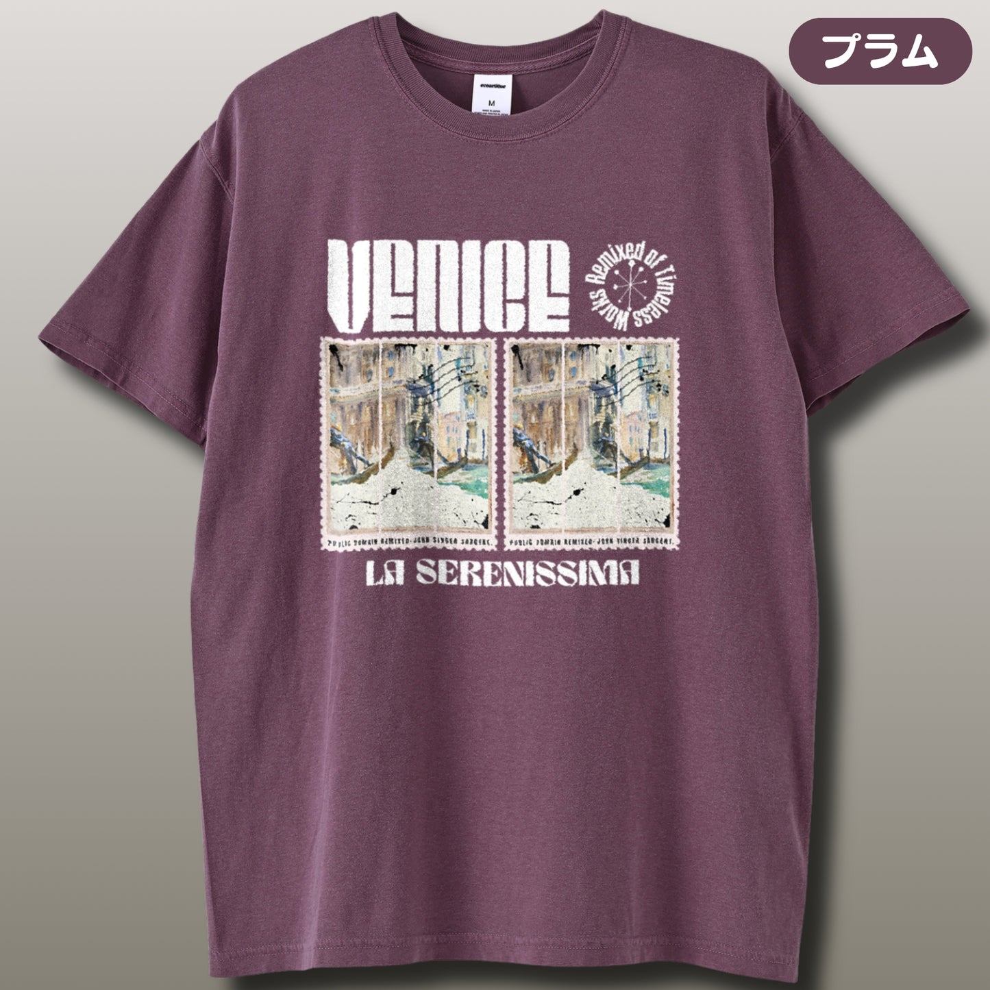Tシャツ | ガーメントダイ ヘビーウエイトTシャツ | 男女兼用 | ユニセックス | La Serenissima 1797