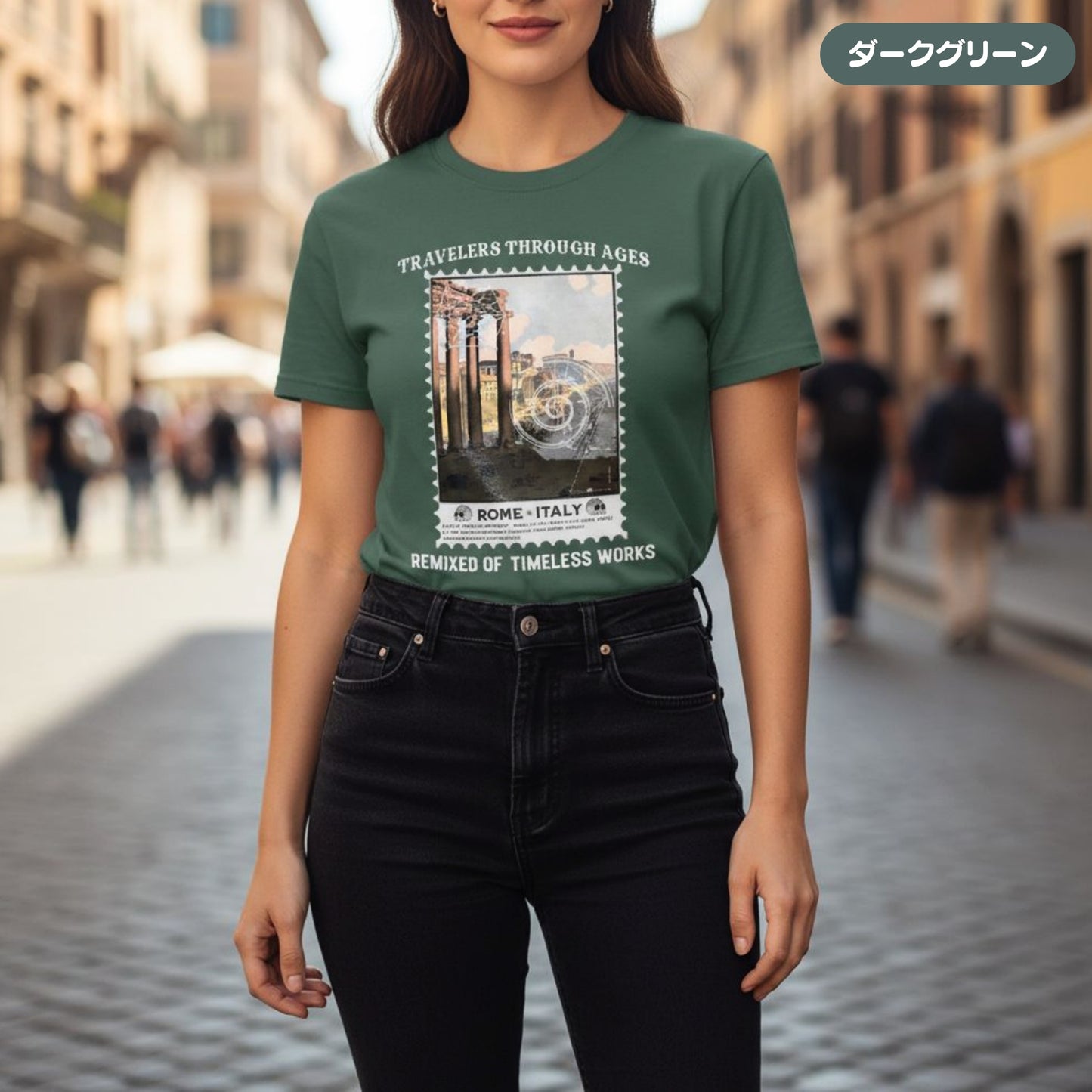 Tシャツ | ガーメントダイ ヘビーウエイトTシャツ | 男女兼用 | ユニセックス | TRAVELERS THROUGH AGES