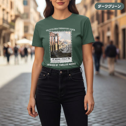 Tシャツ | ガーメントダイ ヘビーウエイトTシャツ | 男女兼用 | ユニセックス | TRAVELERS THROUGH AGES