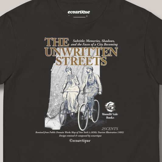 Tシャツ-DRY VINTAGE  | スタンダードミドルウェイトTシャツ | 男女兼用 | ユニセックス | THE UNWRITTEN STREETS-Front cover