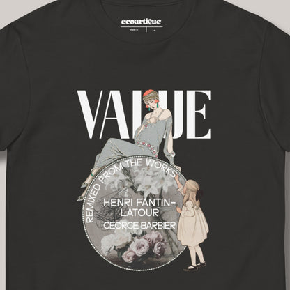 Tシャツ-FINE ART | スタンダードミドルウェイトTシャツ | 男女兼用 | ユニセックス | VALUE-black