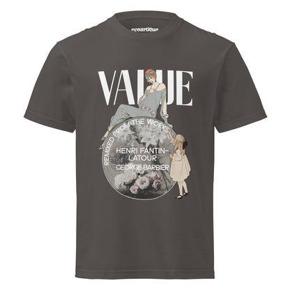 Tシャツ-FINE ART | スタンダードミドルウェイトTシャツ | 男女兼用 | ユニセックス | VALUE-black