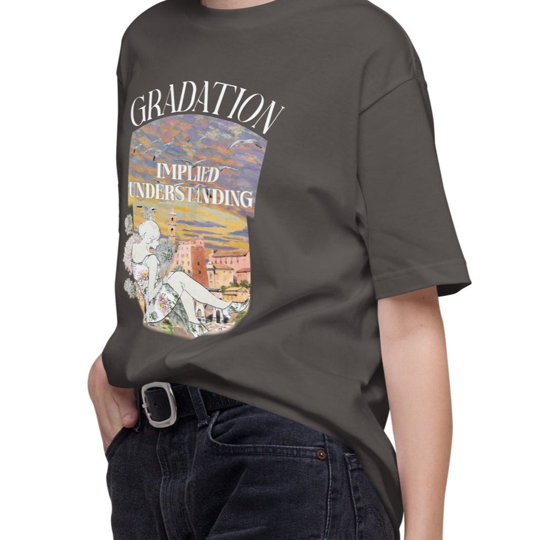 Tシャツ | スタンダードミドルウェイトTシャツ | 男女兼用 | ユニセックス | IMPLlED UNDERSTANDING-Black