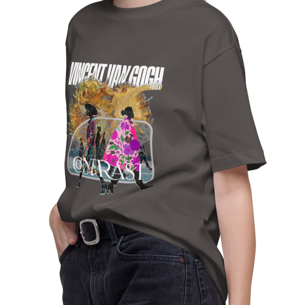 Tシャツ | スタンダードミドルウェイトTシャツ | 男女兼用 | ユニセックス | Contrast-black