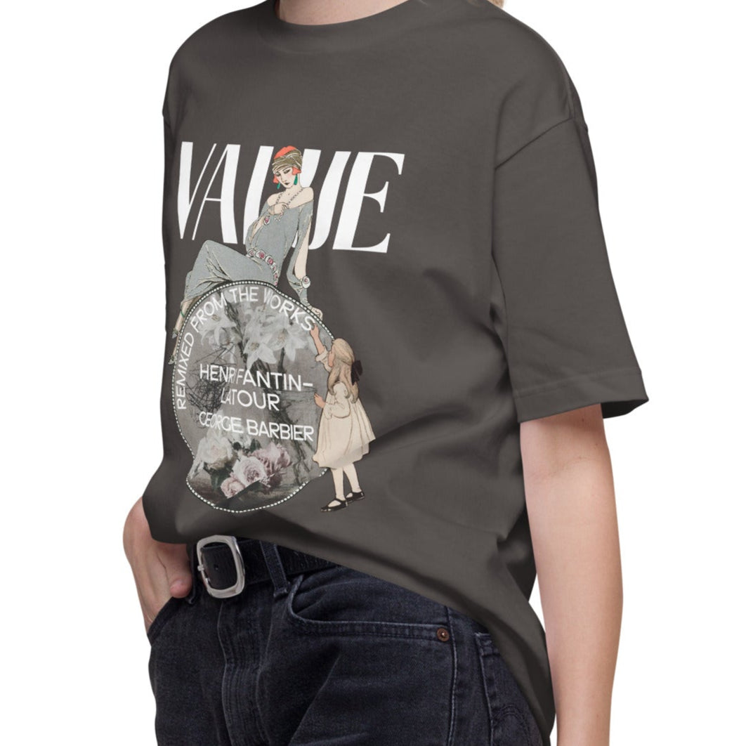 Tシャツ-FINE ART | スタンダードミドルウェイトTシャツ | 男女兼用 | ユニセックス | VALUE-black