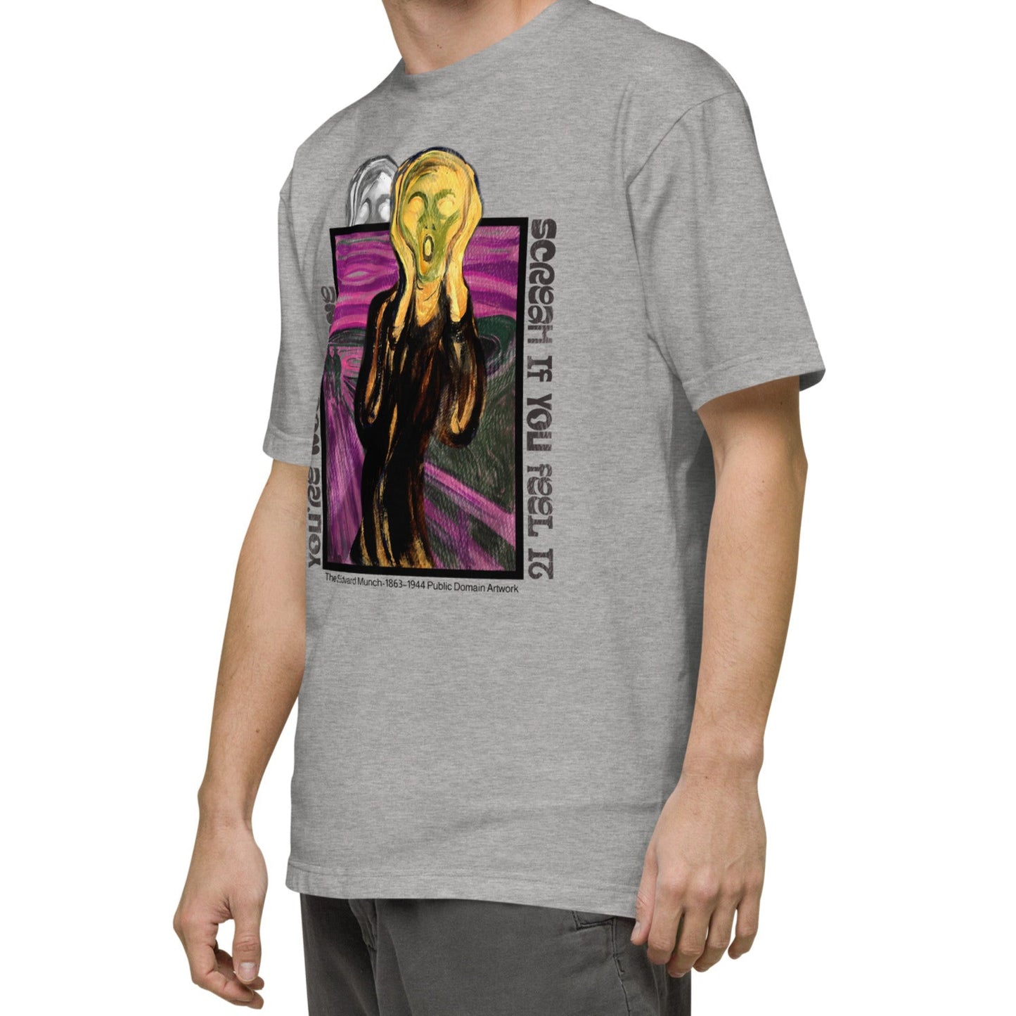 Tシャツ | スタンダードミドルウェイトTシャツ | 男女兼用 | ユニセックス | SCREAM IF YOU FEEL IT