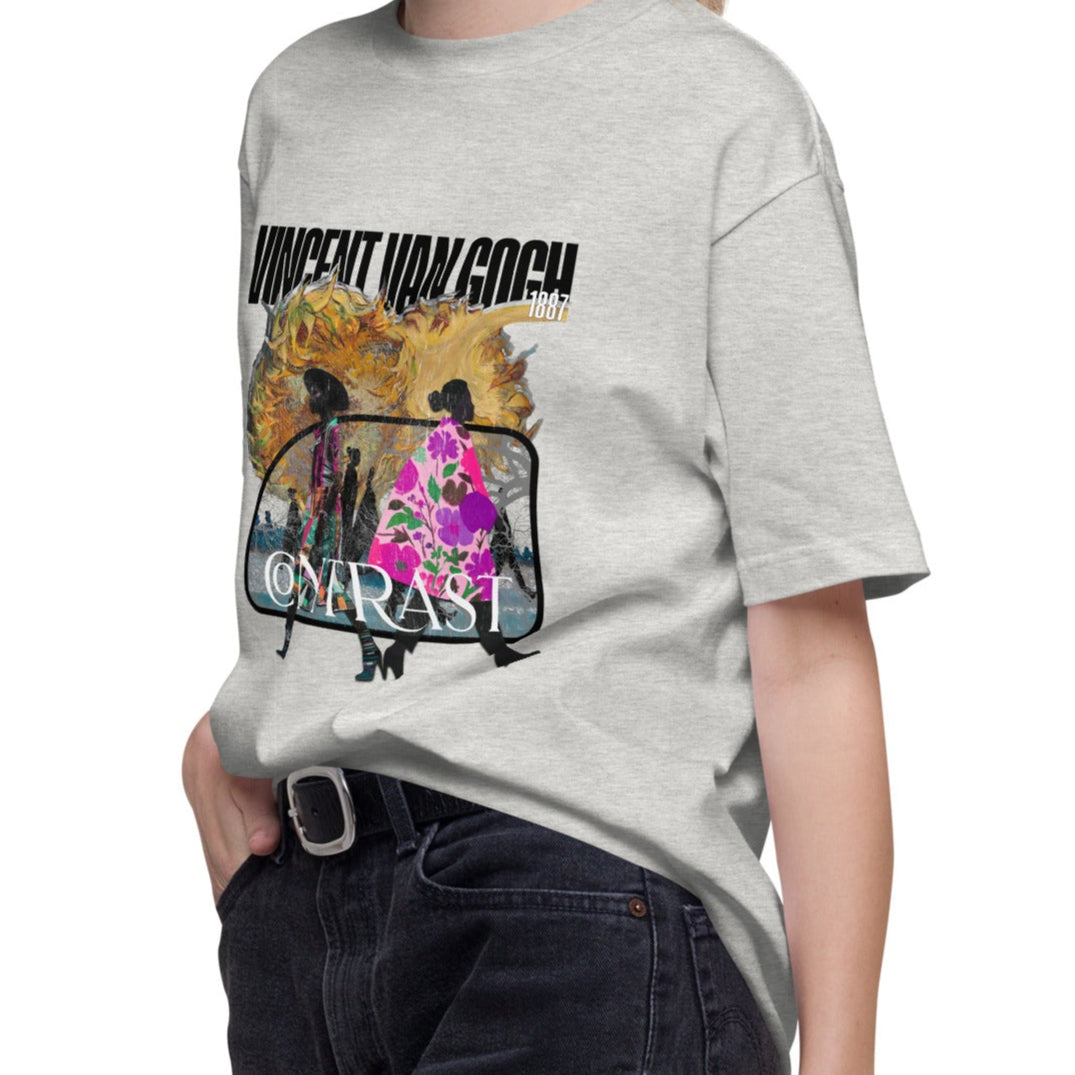 Tシャツ | スタンダードミドルウェイトTシャツ | 男女兼用 | ユニセックス | Contrast-white