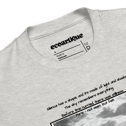 Tシャツ | スタンダードミドルウェイトTシャツ | 男女兼用 | ユニセックス | Cloud Study over Paris – Not Seen, but Felt-white version