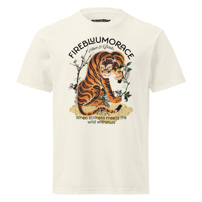 Tシャツ | スタンダードミドルウェイトTシャツ | 男女兼用 | ユニセックス | FIREBLOOM TRACE-White