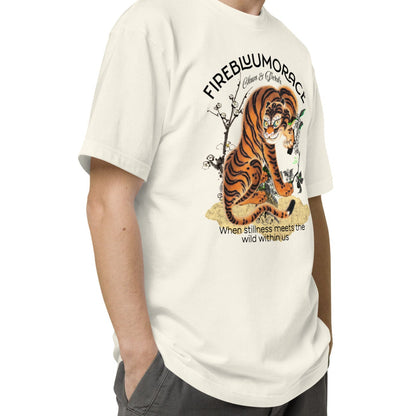 Tシャツ | スタンダードミドルウェイトTシャツ | 男女兼用 | ユニセックス | FIREBLOOM TRACE-White