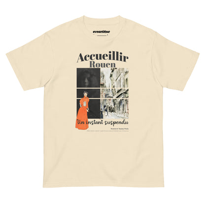 Tシャツ-DRY VINTAGE:Retro Souvenir  | スタンダードミドルウェイトTシャツ | 男女兼用 | ユニセックス | Accueillir Rouen