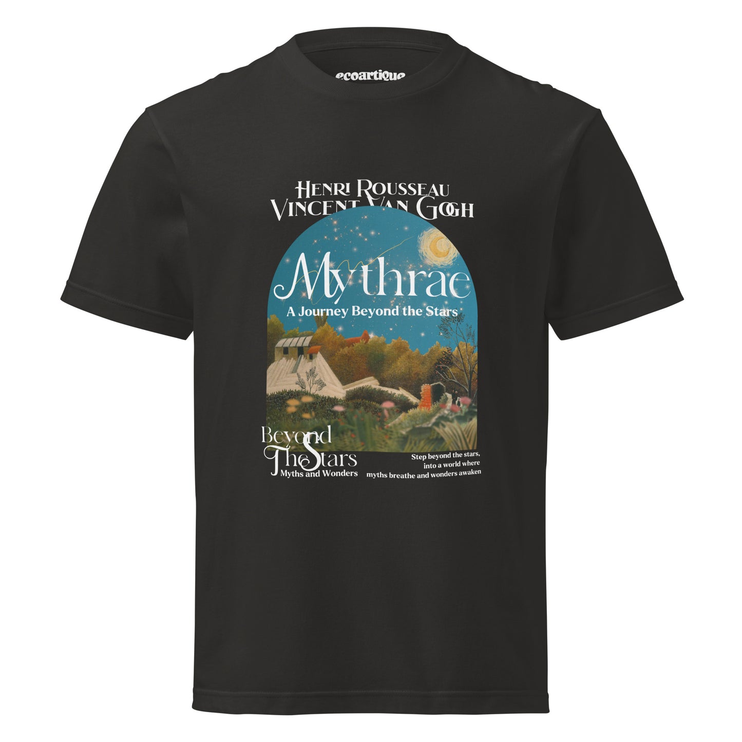 Tシャツ | スタンダードミドルウェイトTシャツ | 男女兼用 | ユニセックス | Mythrae-black