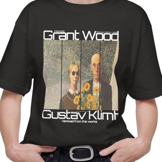 Tシャツ-FINE ART | スタンダードミドルウェイトTシャツ | 男女兼用 | ユニセックス | Fringe-black