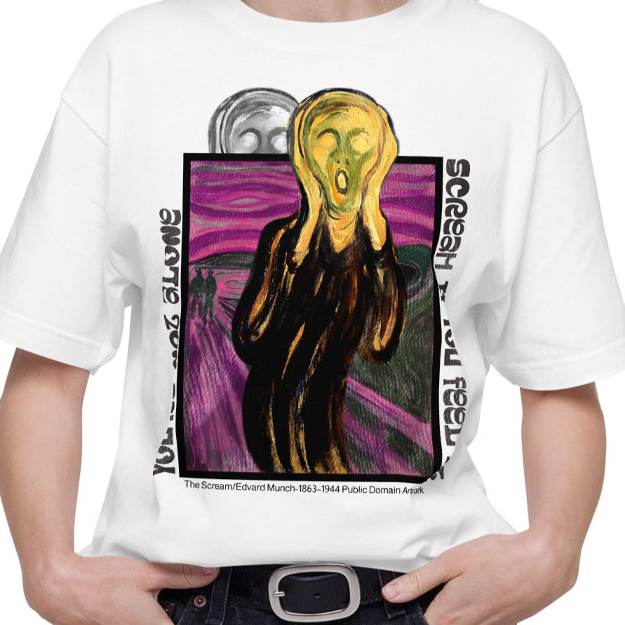 Tシャツ | スタンダードミドルウェイトTシャツ | 男女兼用 | ユニセックス | SCREAM IF YOU FEEL IT