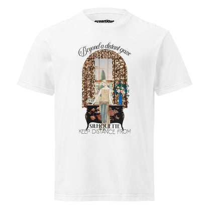 Tシャツ | スタンダードミドルウェイトTシャツ | 男女兼用 | ユニセックス | Silhouette—Keep Distance From-White