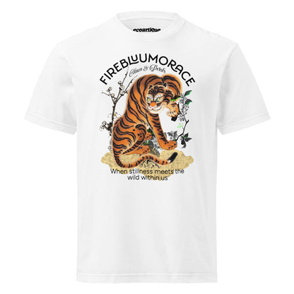 Tシャツ | スタンダードミドルウェイトTシャツ | 男女兼用 | ユニセックス | FIREBLOOM TRACE-White