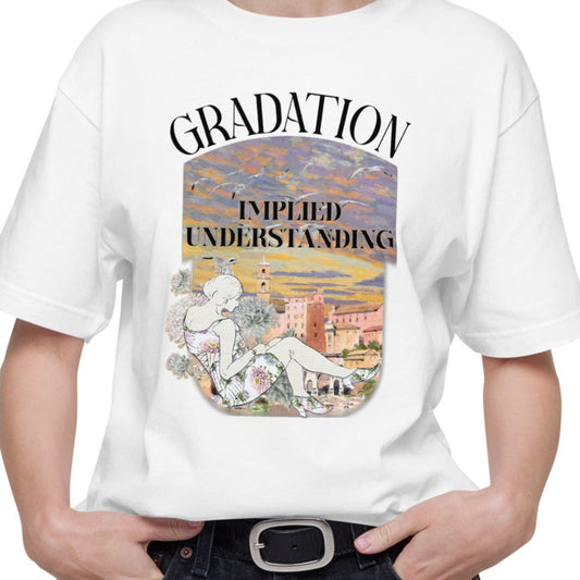 Tシャツ | スタンダードミドルウェイトTシャツ | 男女兼用 | ユニセックス | gradation-white