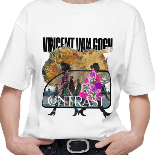 Tシャツ | スタンダードミドルウェイトTシャツ | 男女兼用 | ユニセックス | Contrast-white