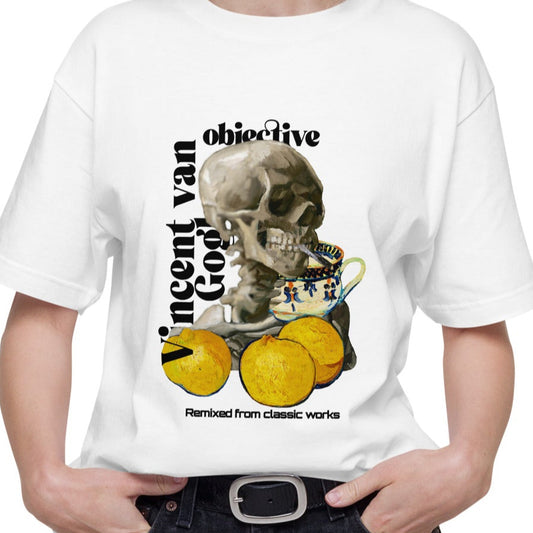 Tシャツ | スタンダードミドルウェイトTシャツ | 男女兼用 | ユニセックス | objective-white