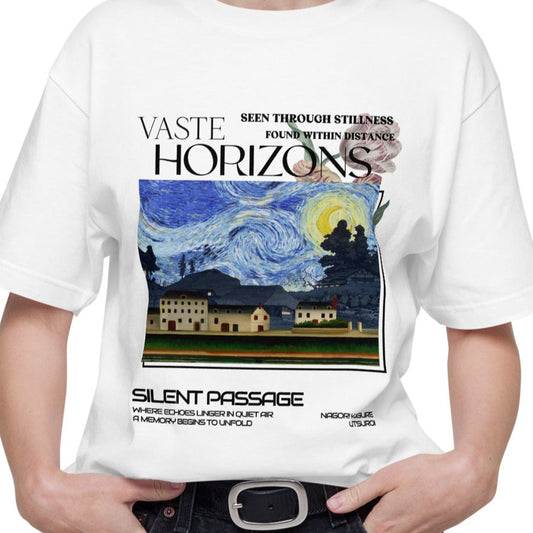 Tシャツ | スタンダードミドルウェイトTシャツ | 男女兼用 | ユニセックス | Silent Passage-white