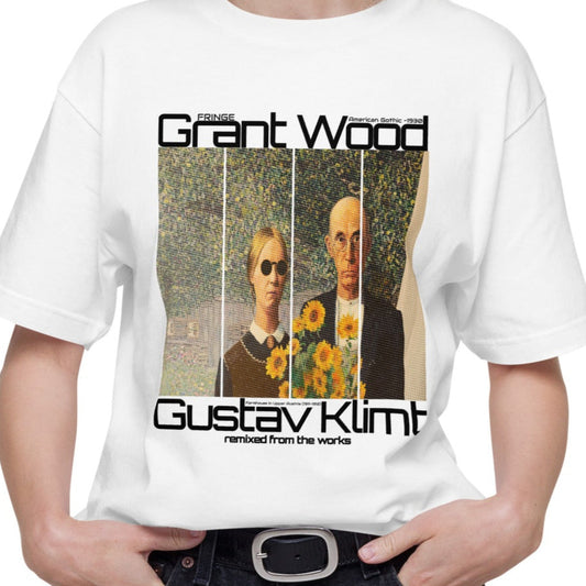 Tシャツ-FINE ART | スタンダードミドルウェイトTシャツ | 男女兼用 | ユニセックス | Fringe-white