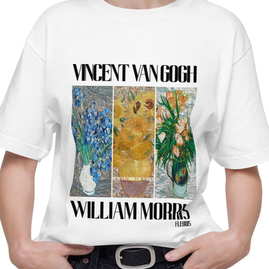 Tシャツ-FINE ART | スタンダードミドルウェイトTシャツ | 男女兼用 | ユニセックス | FLEURIS-white