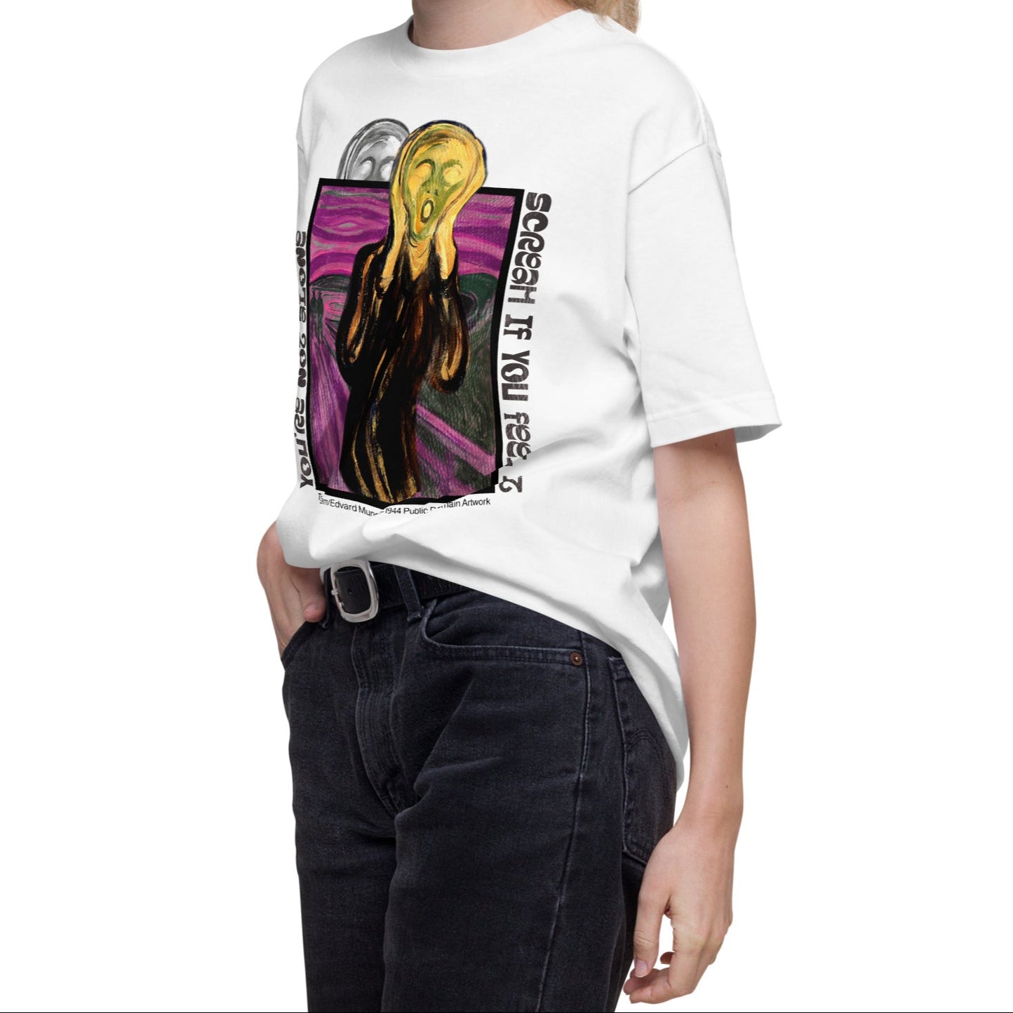 Tシャツ | スタンダードミドルウェイトTシャツ | 男女兼用 | ユニセックス | SCREAM IF YOU FEEL IT