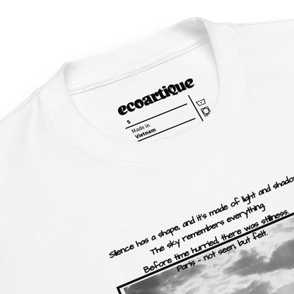 Tシャツ | スタンダードミドルウェイトTシャツ | 男女兼用 | ユニセックス | Cloud Study over Paris – Not Seen, but Felt-white version