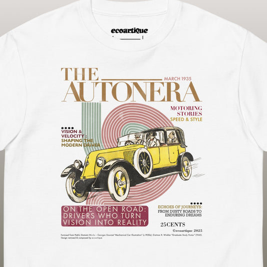 Tシャツ-DRY VINTAGE:Retro Souvenir  | スタンダードミドルウェイトTシャツ | 男女兼用 | ユニセックス | AUTONERA